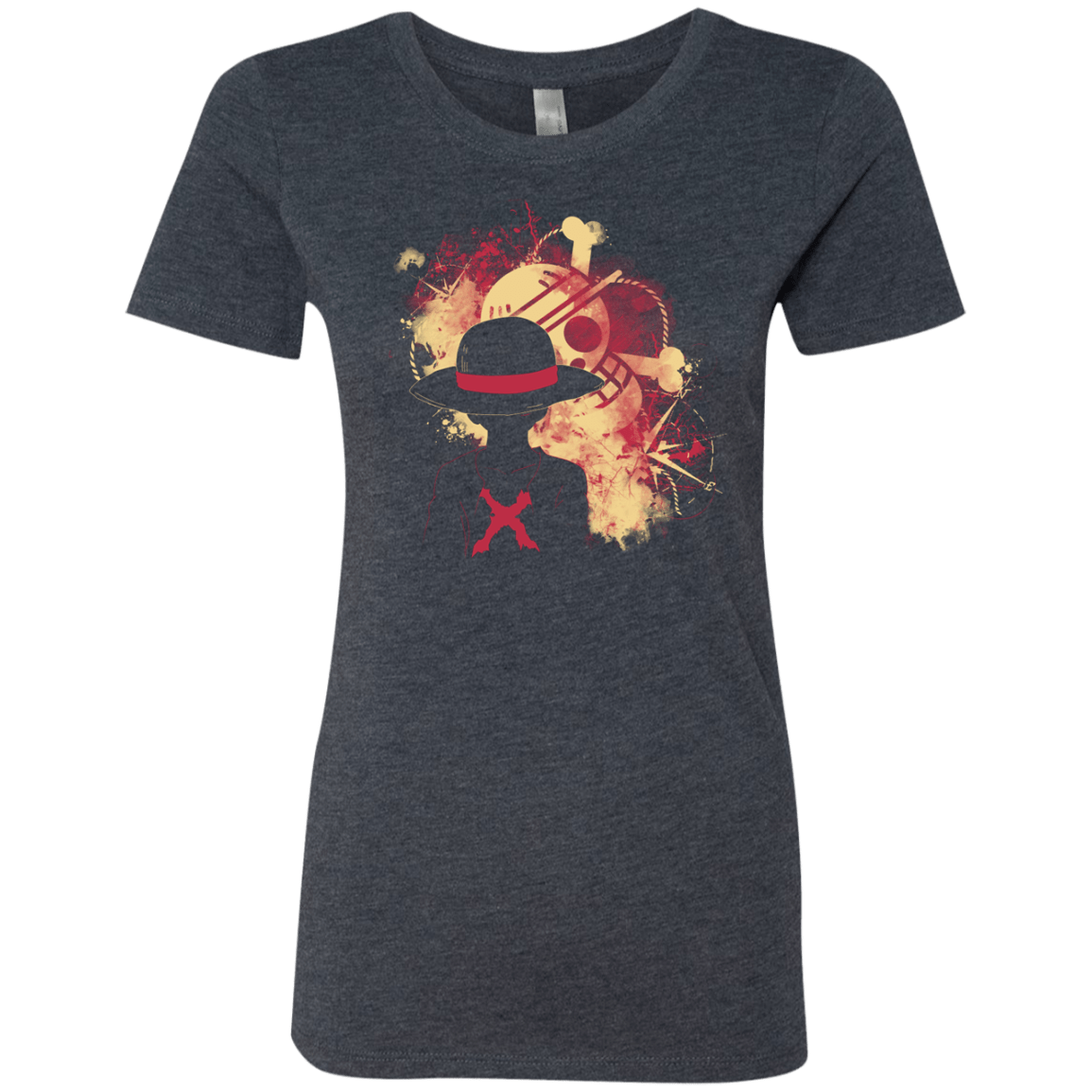 T-Shirts Vintage Navy / S Luffy 2018 Women's Triblend T-Shirt