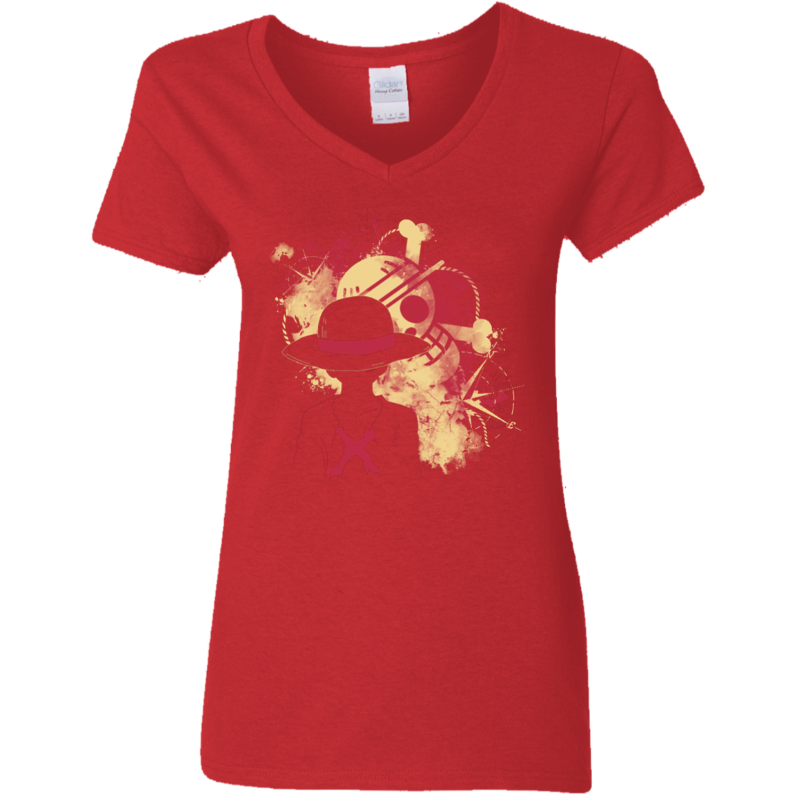 T-Shirts Red / S Luffy 2018 Women's V-Neck T-Shirt