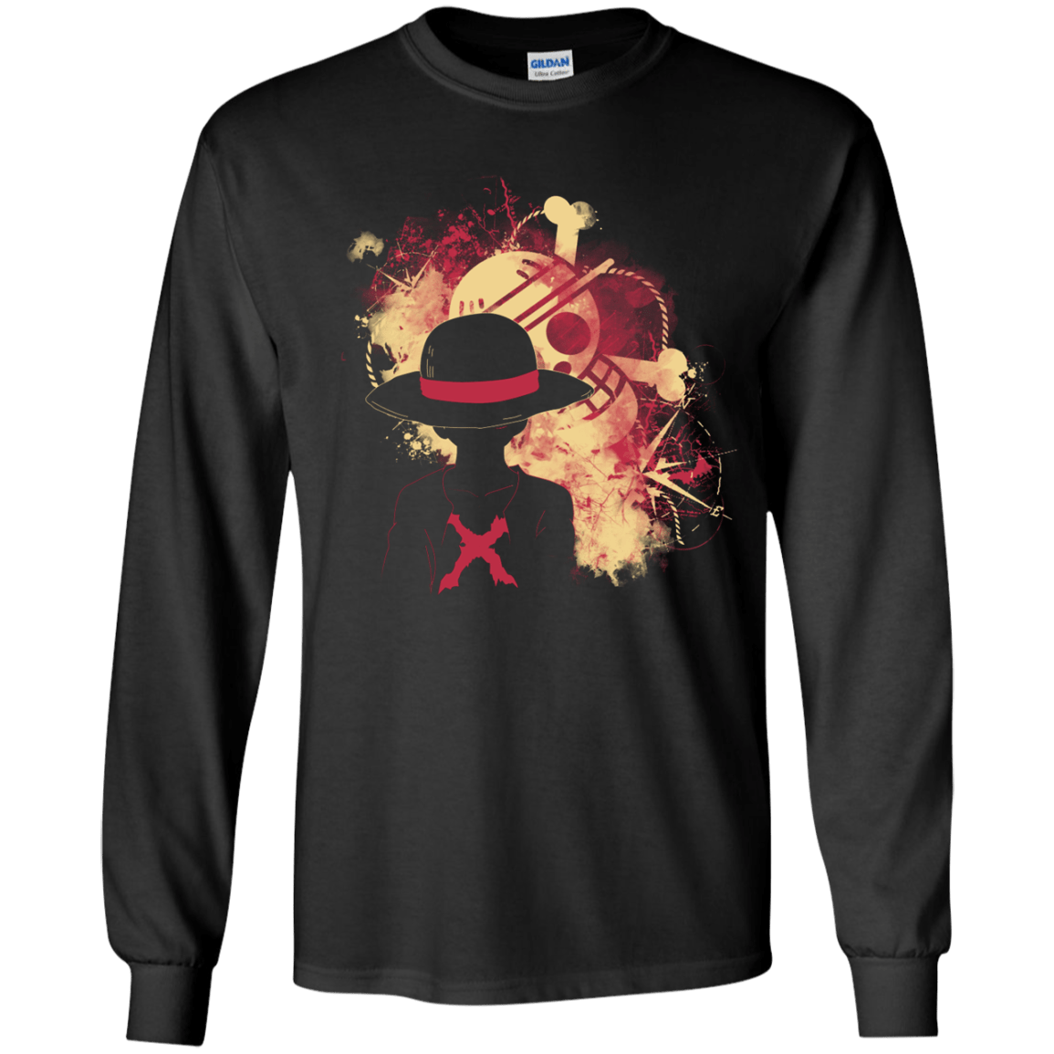 T-Shirts Black / YS Luffy 2018 Youth Long Sleeve T-Shirt
