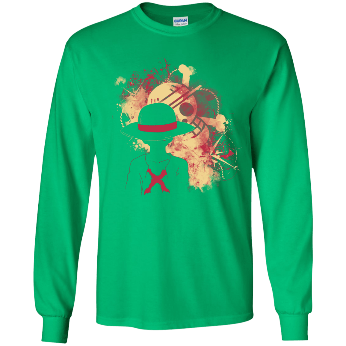 T-Shirts Irish Green / YS Luffy 2018 Youth Long Sleeve T-Shirt