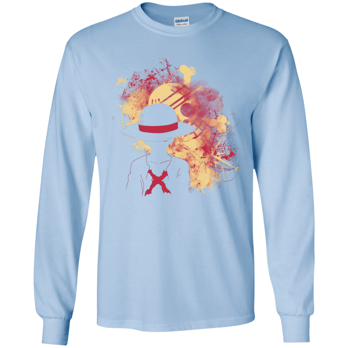 T-Shirts Light Blue / YS Luffy 2018 Youth Long Sleeve T-Shirt