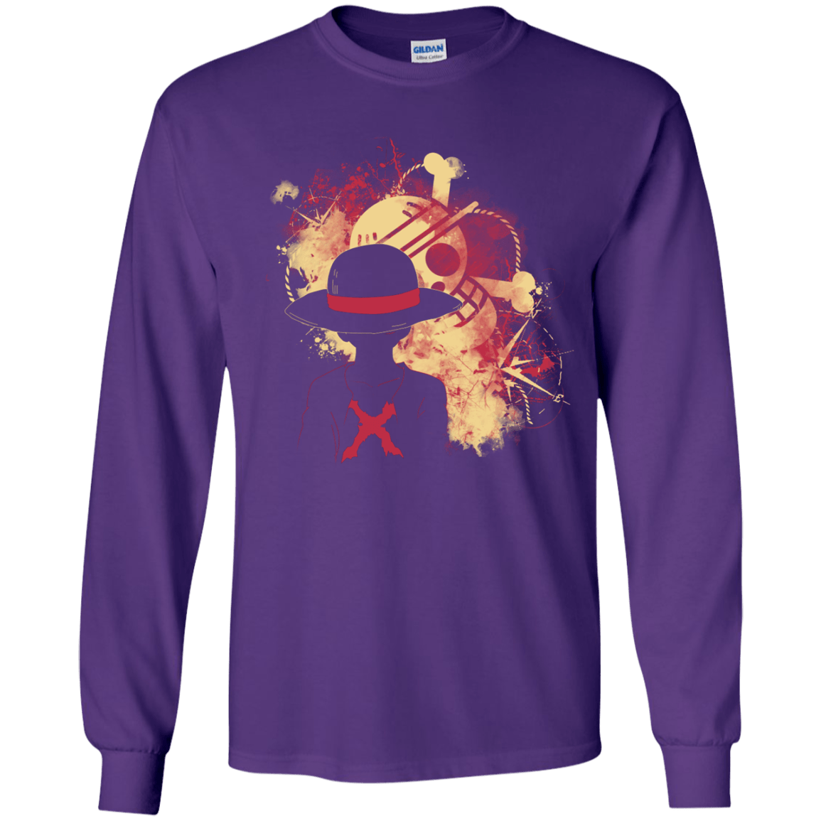 T-Shirts Purple / YS Luffy 2018 Youth Long Sleeve T-Shirt