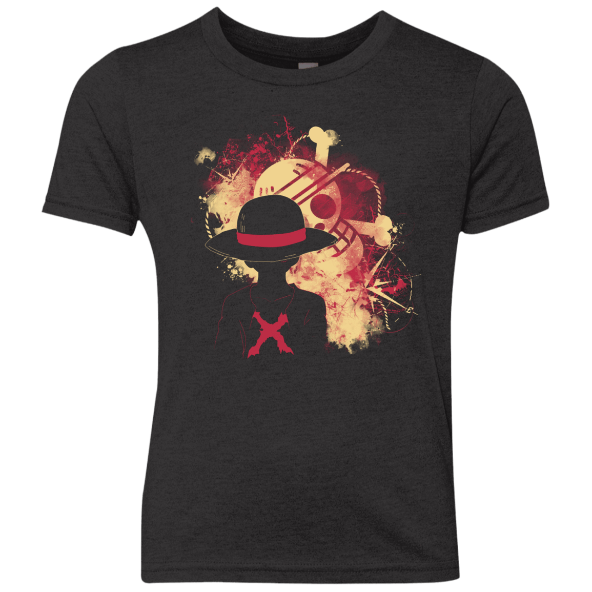 T-Shirts Vintage Black / YXS Luffy 2018 Youth Triblend T-Shirt