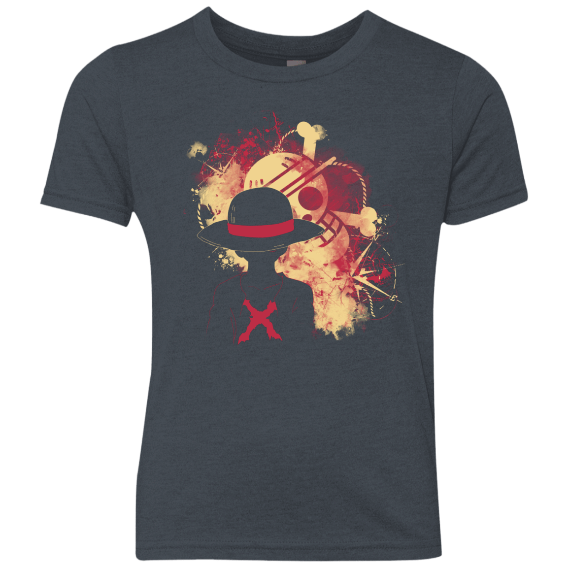 T-Shirts Vintage Navy / YXS Luffy 2018 Youth Triblend T-Shirt