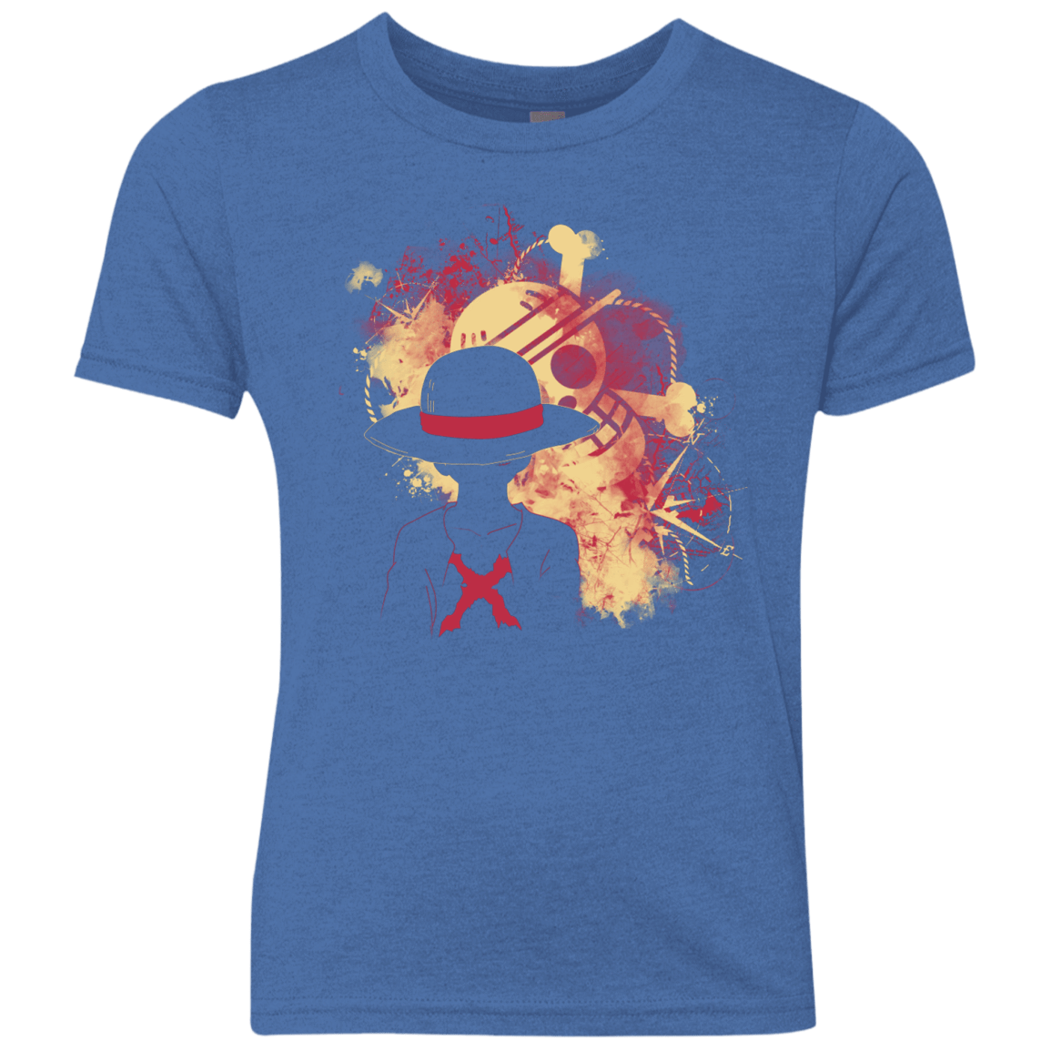T-Shirts Vintage Royal / YXS Luffy 2018 Youth Triblend T-Shirt