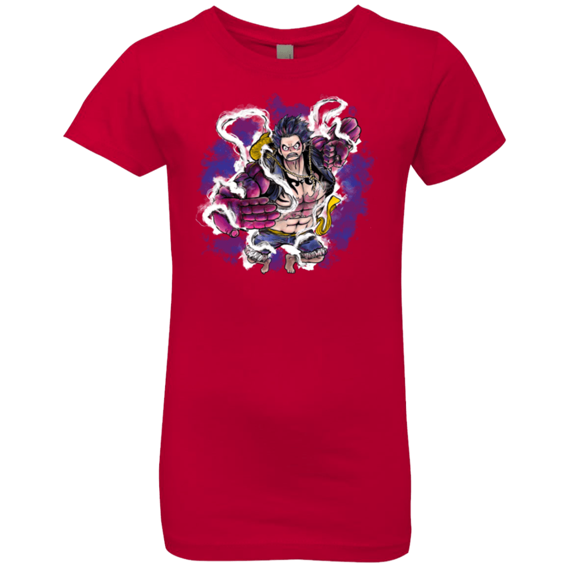 T-Shirts Red / YXS Luffy 3 Girls Premium T-Shirt