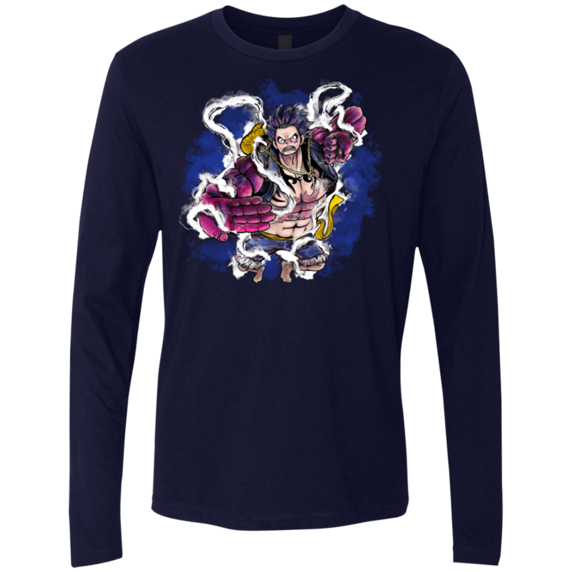 T-Shirts Midnight Navy / Small Luffy 3 Men's Premium Long Sleeve