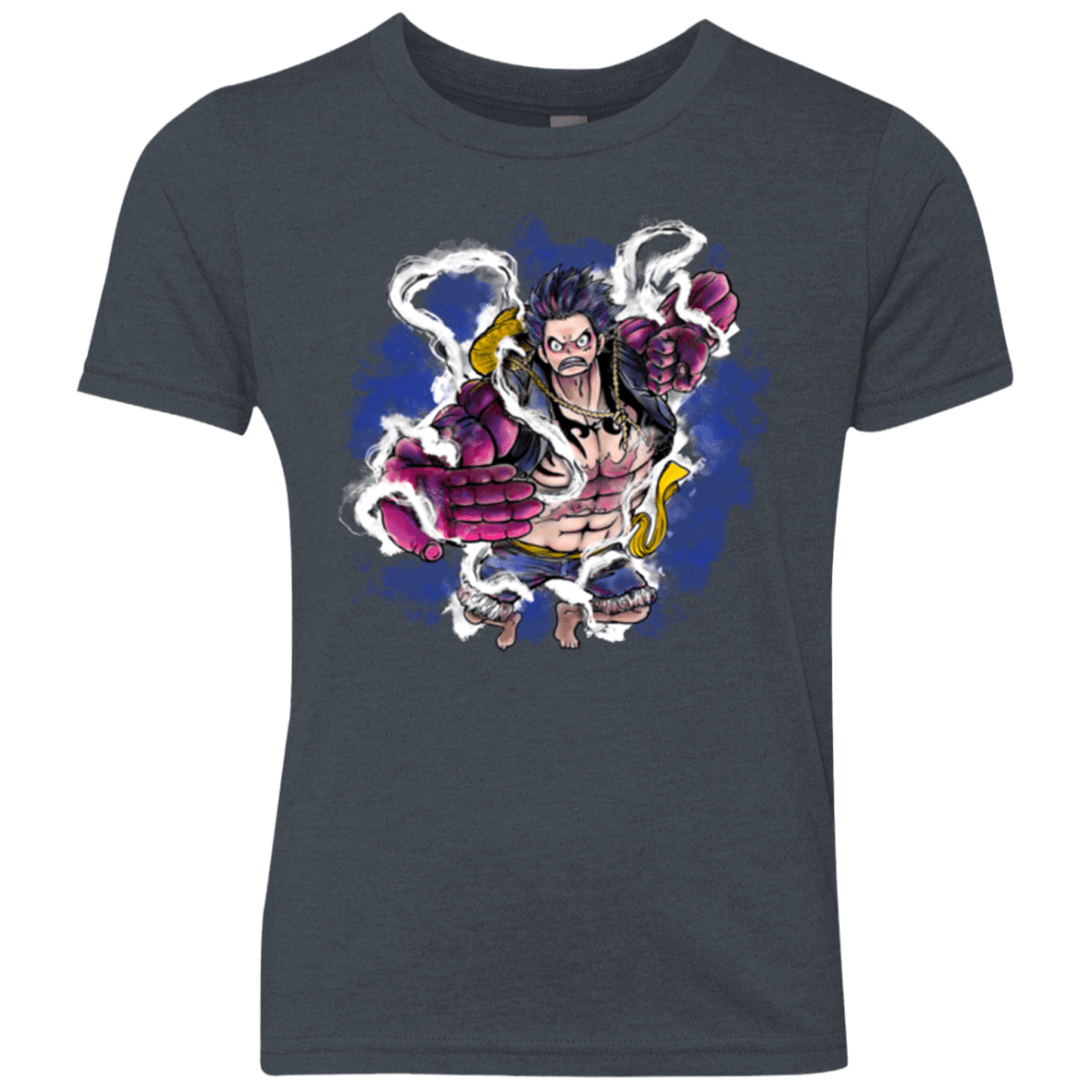 T-Shirts Vintage Navy / YXS Luffy 3 Youth Triblend T-Shirt