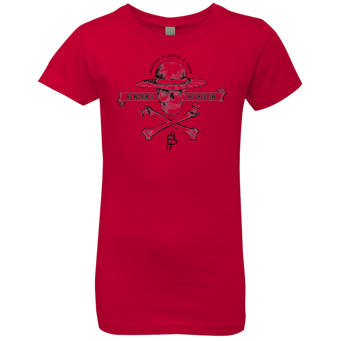 T-Shirts Red / YXS Luffy Girls Premium T-Shirt