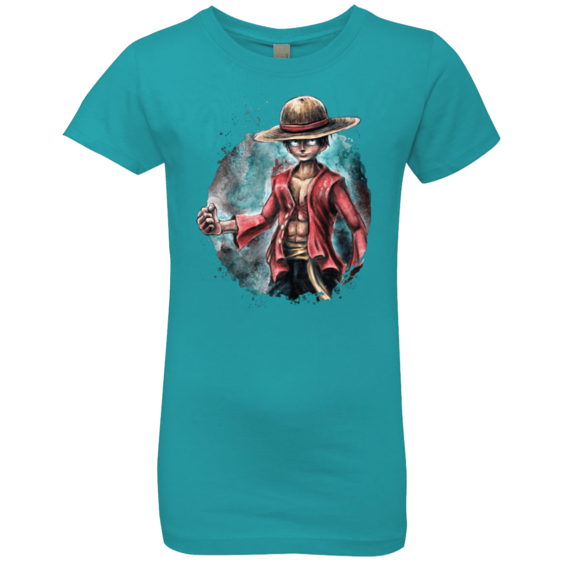 T-Shirts Tahiti Blue / YXS LUFFY Girls Premium T-Shirt