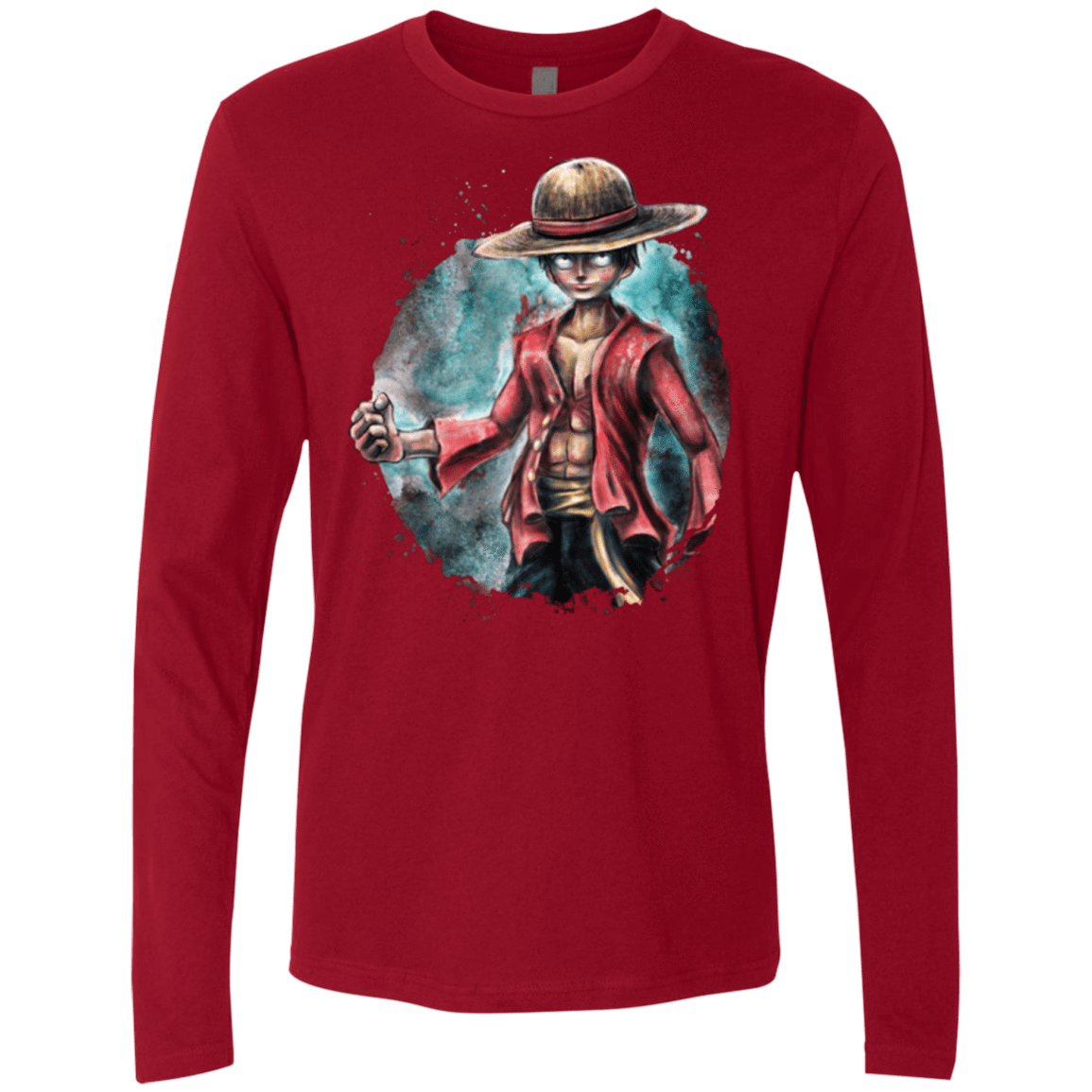 T-Shirts Cardinal / Small LUFFY Men's Premium Long Sleeve