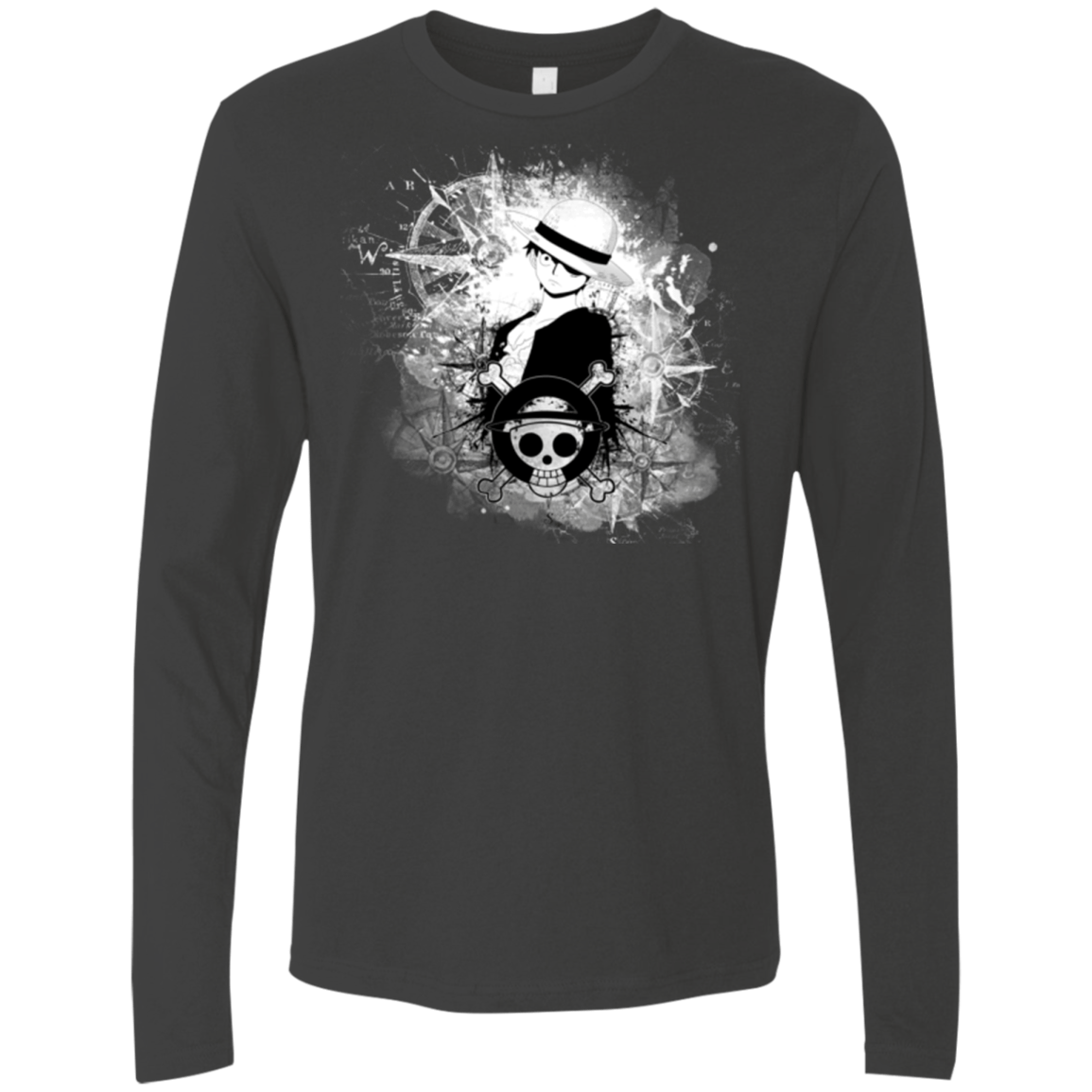 T-Shirts Heavy Metal / Small Luffy Men's Premium Long Sleeve
