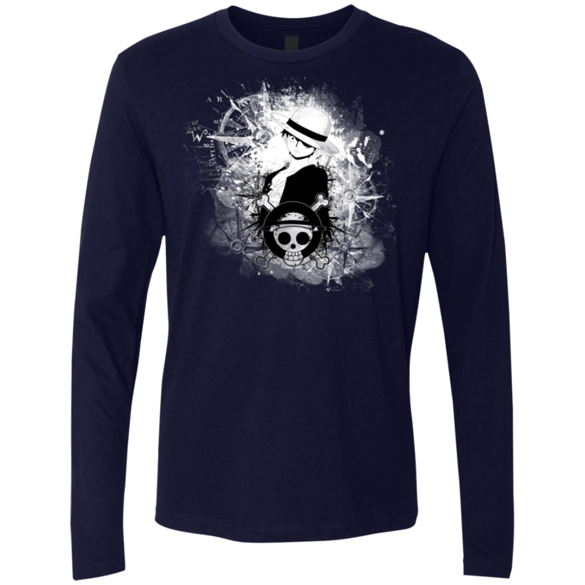 T-Shirts Midnight Navy / Small Luffy Men's Premium Long Sleeve