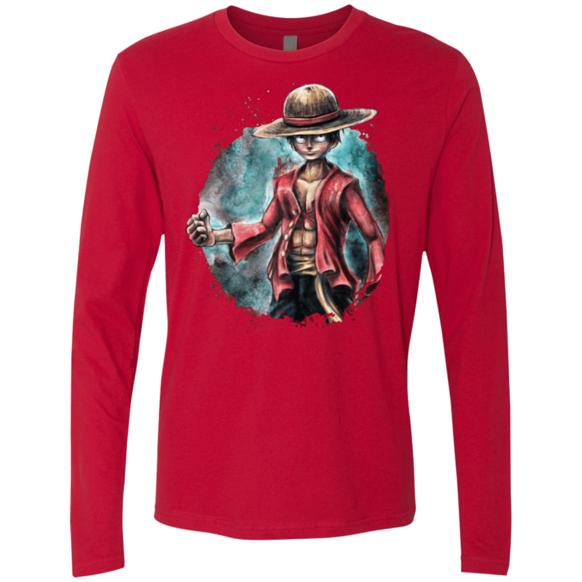 T-Shirts Red / Small LUFFY Men's Premium Long Sleeve