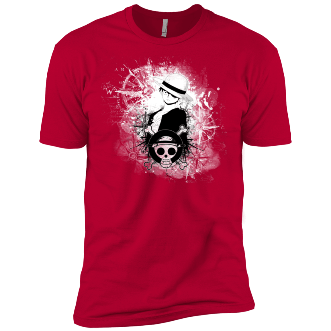 T-Shirts Red / X-Small Luffy Men's Premium T-Shirt