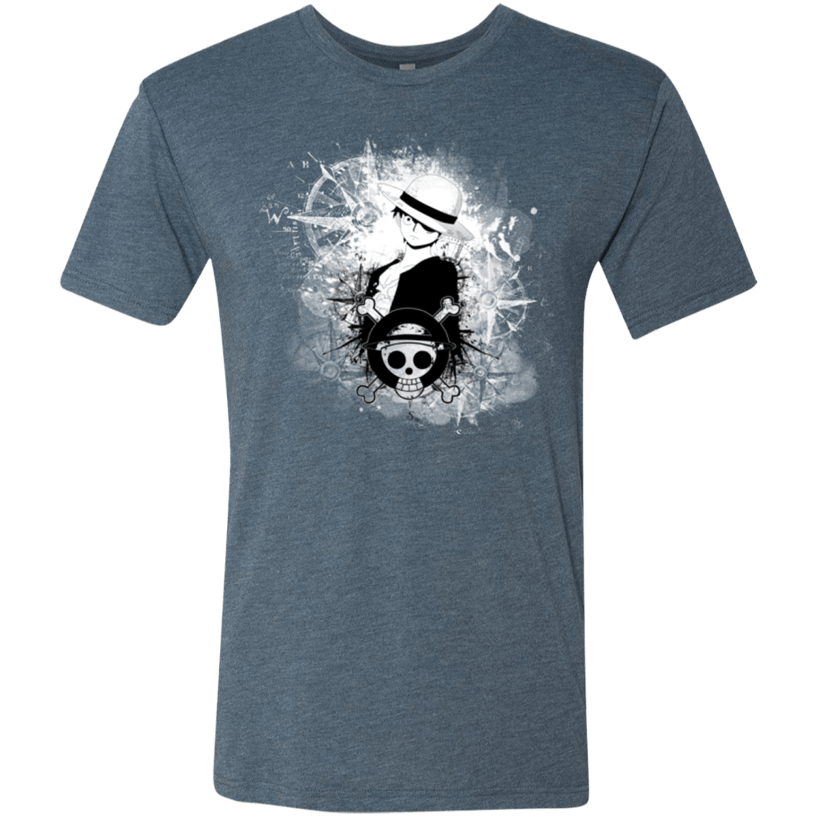 T-Shirts Indigo / Small Luffy Men's Triblend T-Shirt