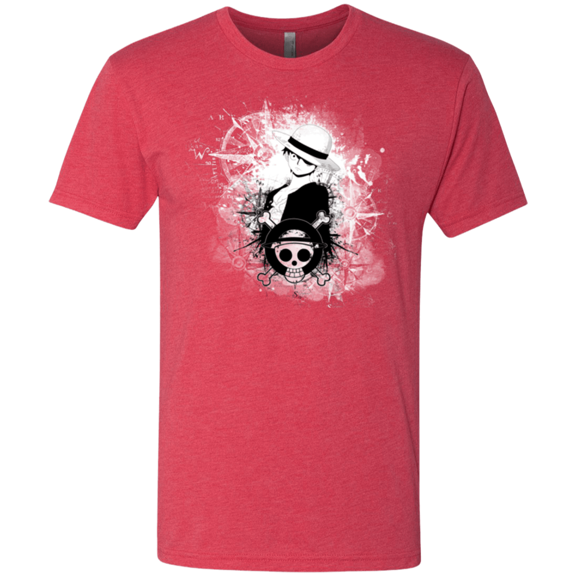 T-Shirts Vintage Red / Small Luffy Men's Triblend T-Shirt