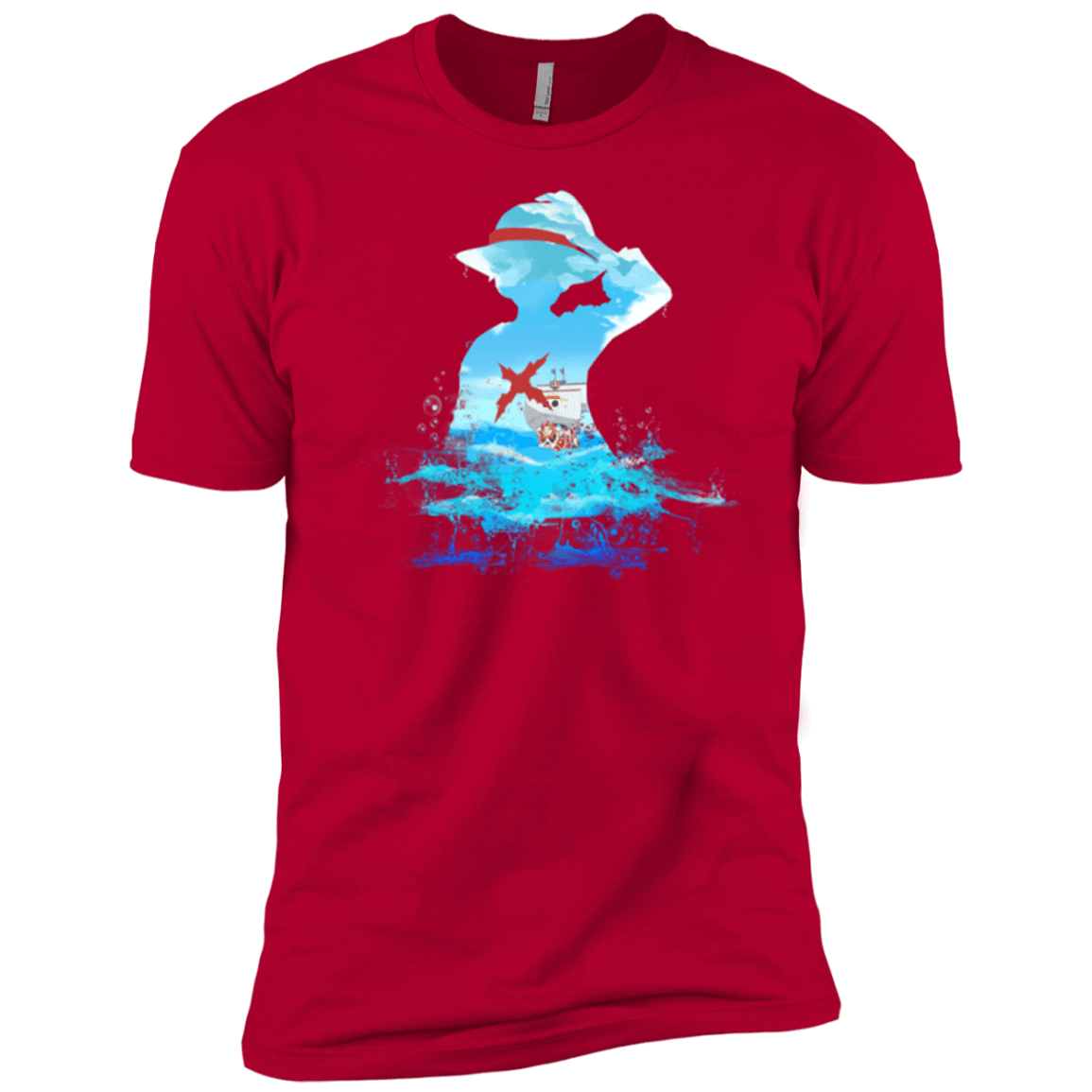 T-Shirts Red / YXS Luffy sea 2 Boys Premium T-Shirt