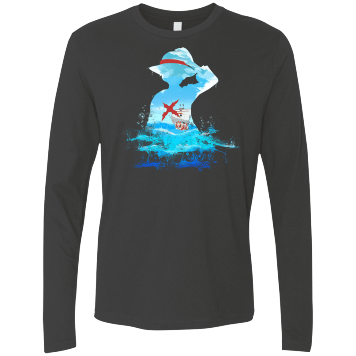 T-Shirts Heavy Metal / Small Luffy sea 2 Men's Premium Long Sleeve