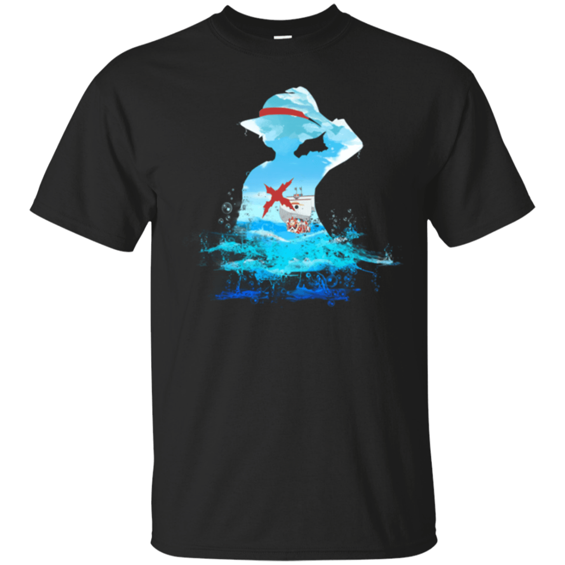 T-Shirts Black / Small Luffy sea 2 T-Shirt