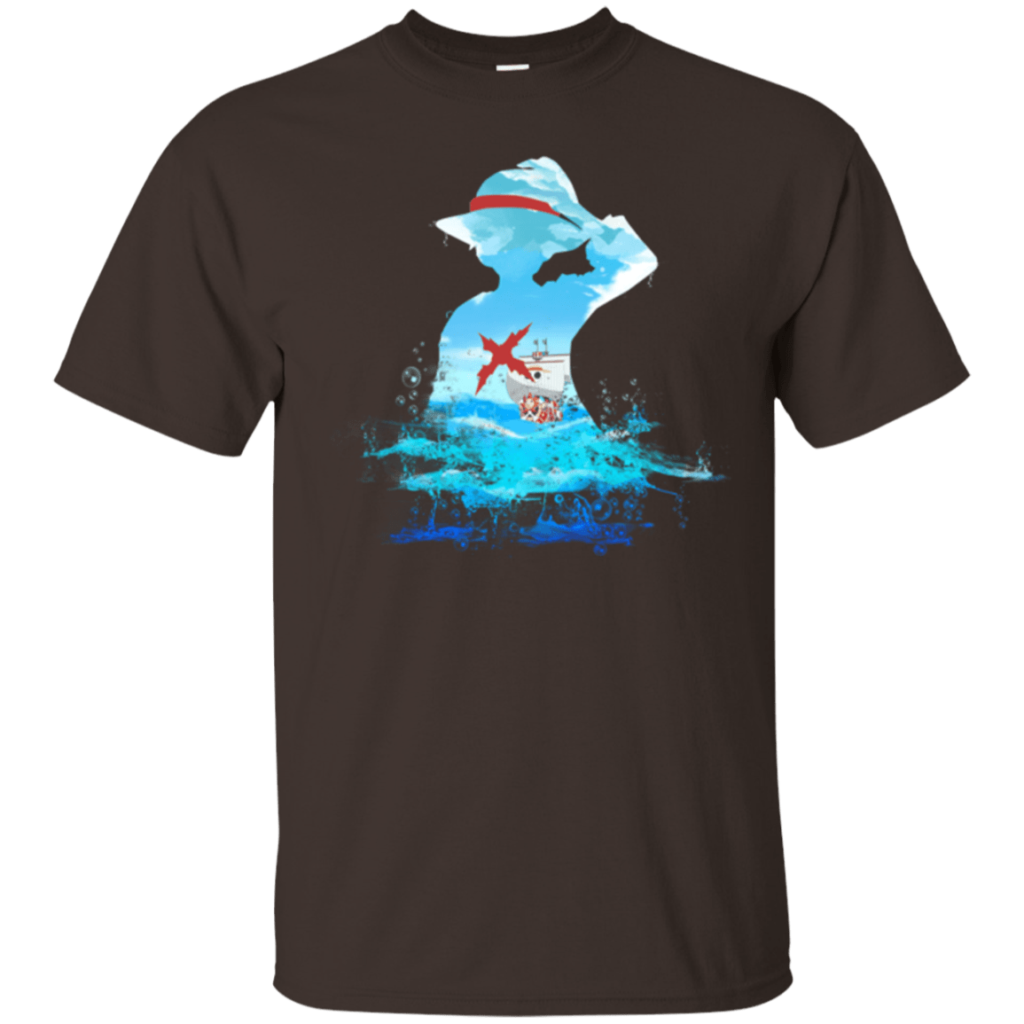 T-Shirts Dark Chocolate / Small Luffy sea 2 T-Shirt