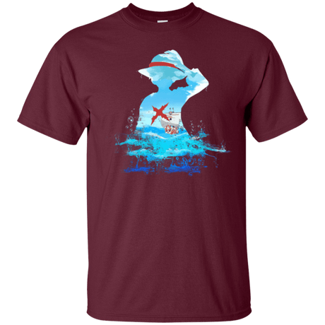 T-Shirts Maroon / Small Luffy sea 2 T-Shirt