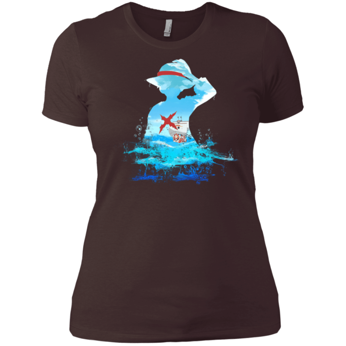 T-Shirts Dark Chocolate / X-Small Luffy sea 2 Women's Premium T-Shirt