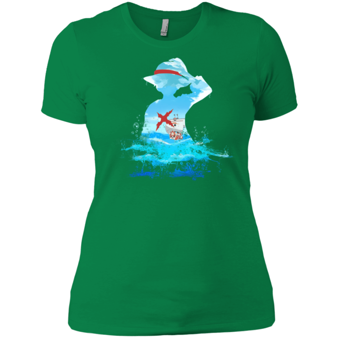 T-Shirts Kelly Green / X-Small Luffy sea 2 Women's Premium T-Shirt