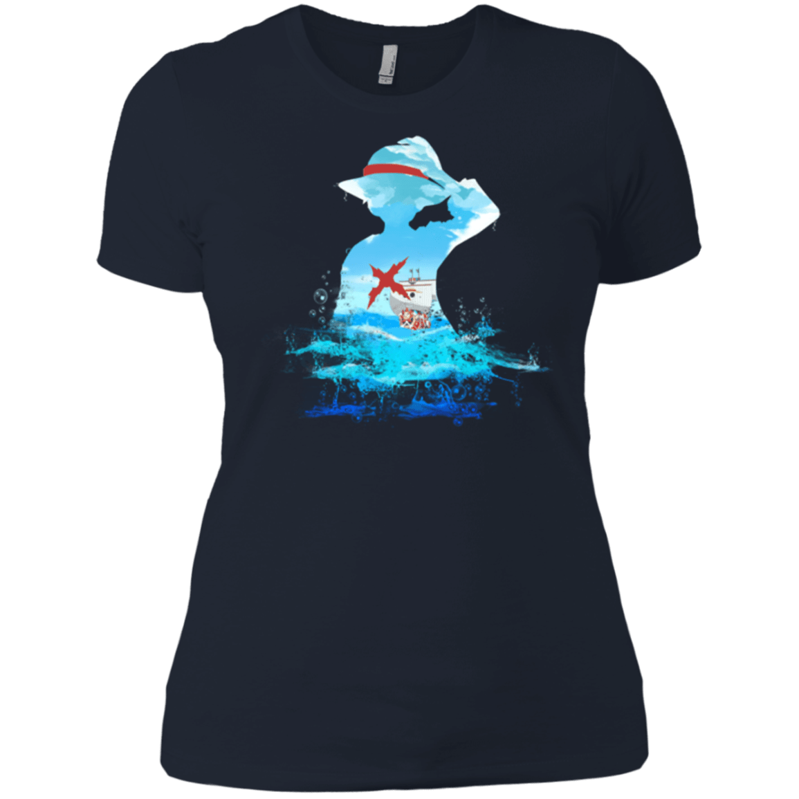 T-Shirts Midnight Navy / X-Small Luffy sea 2 Women's Premium T-Shirt