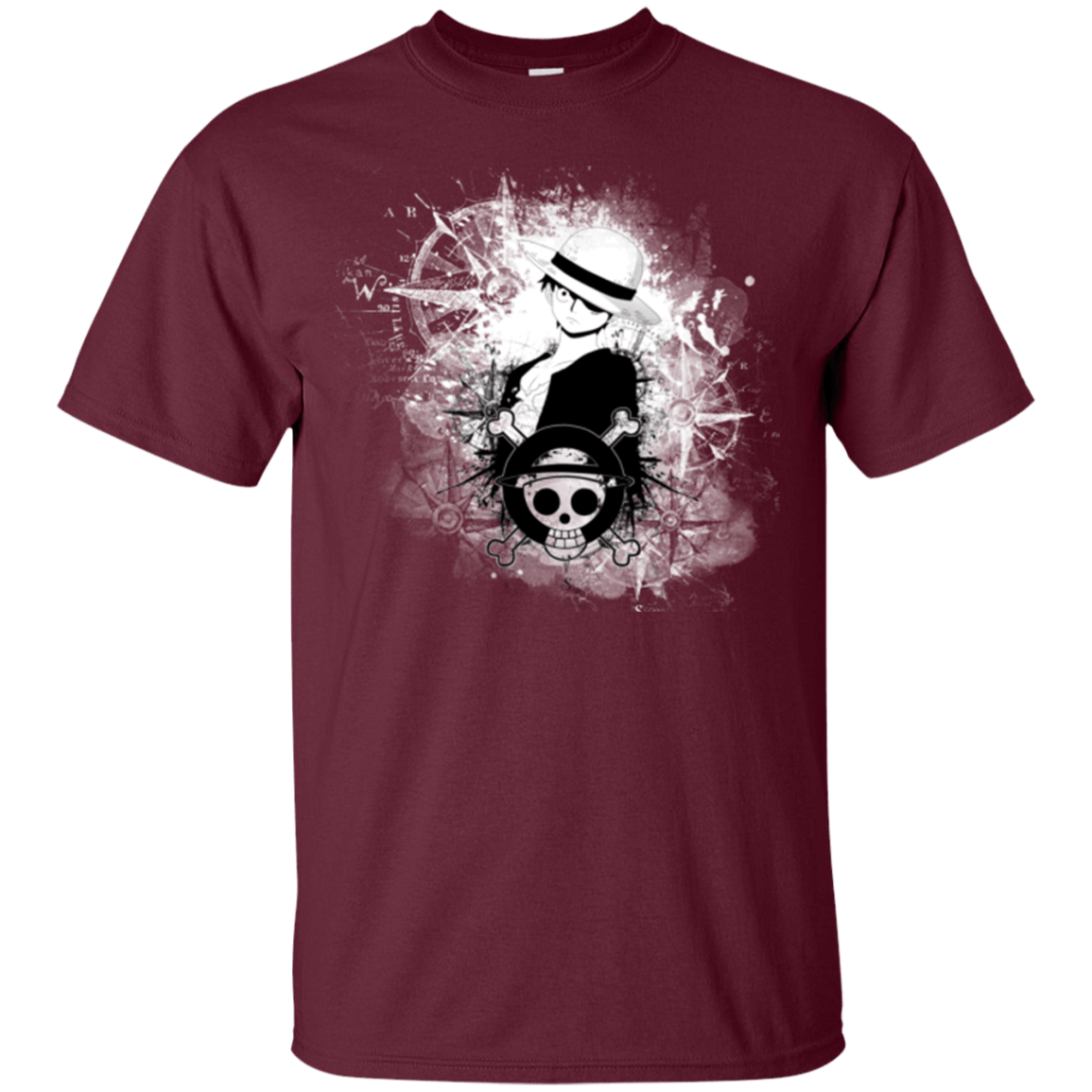 T-Shirts Maroon / Small Luffy T-Shirt