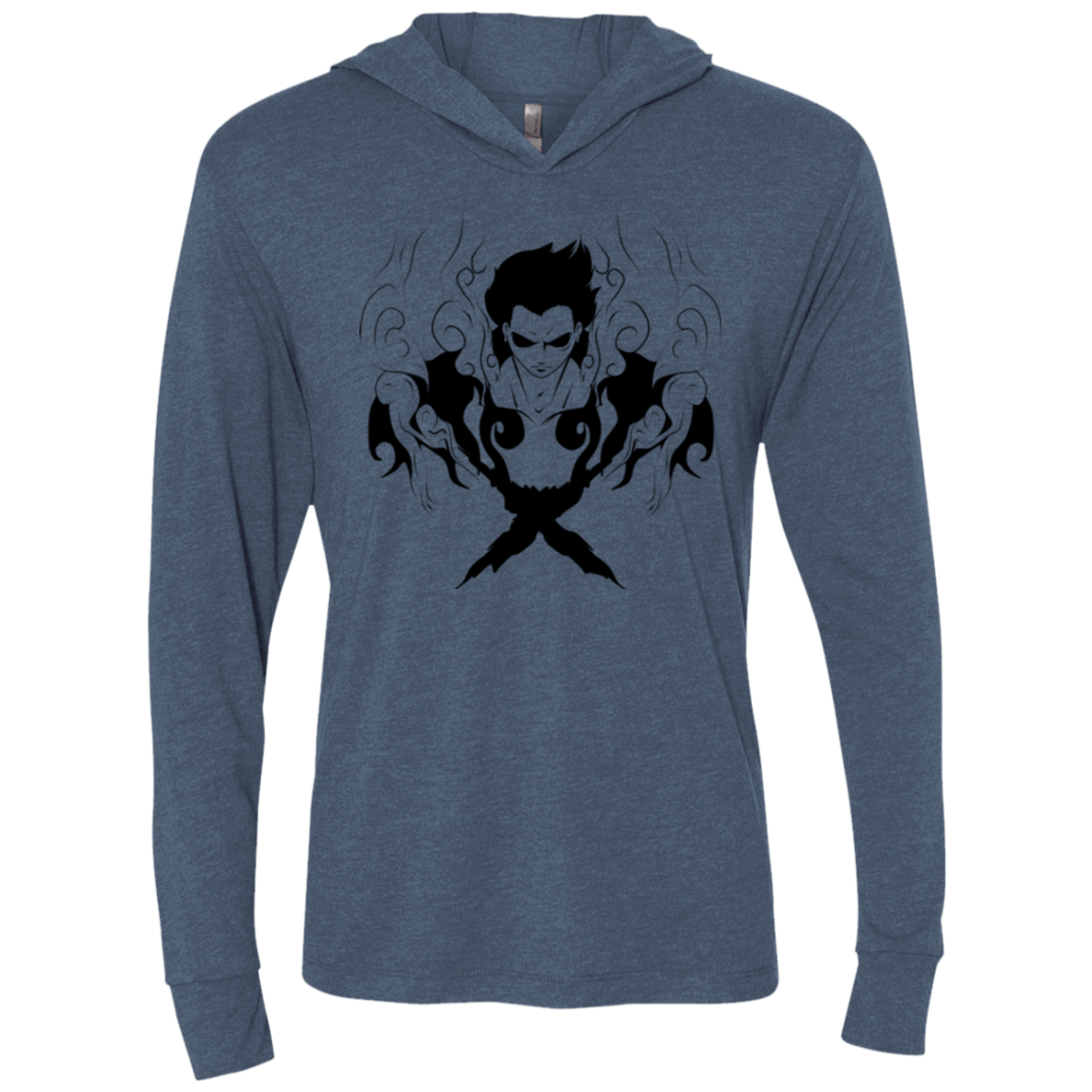 T-Shirts Indigo / X-Small Luffy Triblend Long Sleeve Hoodie Tee