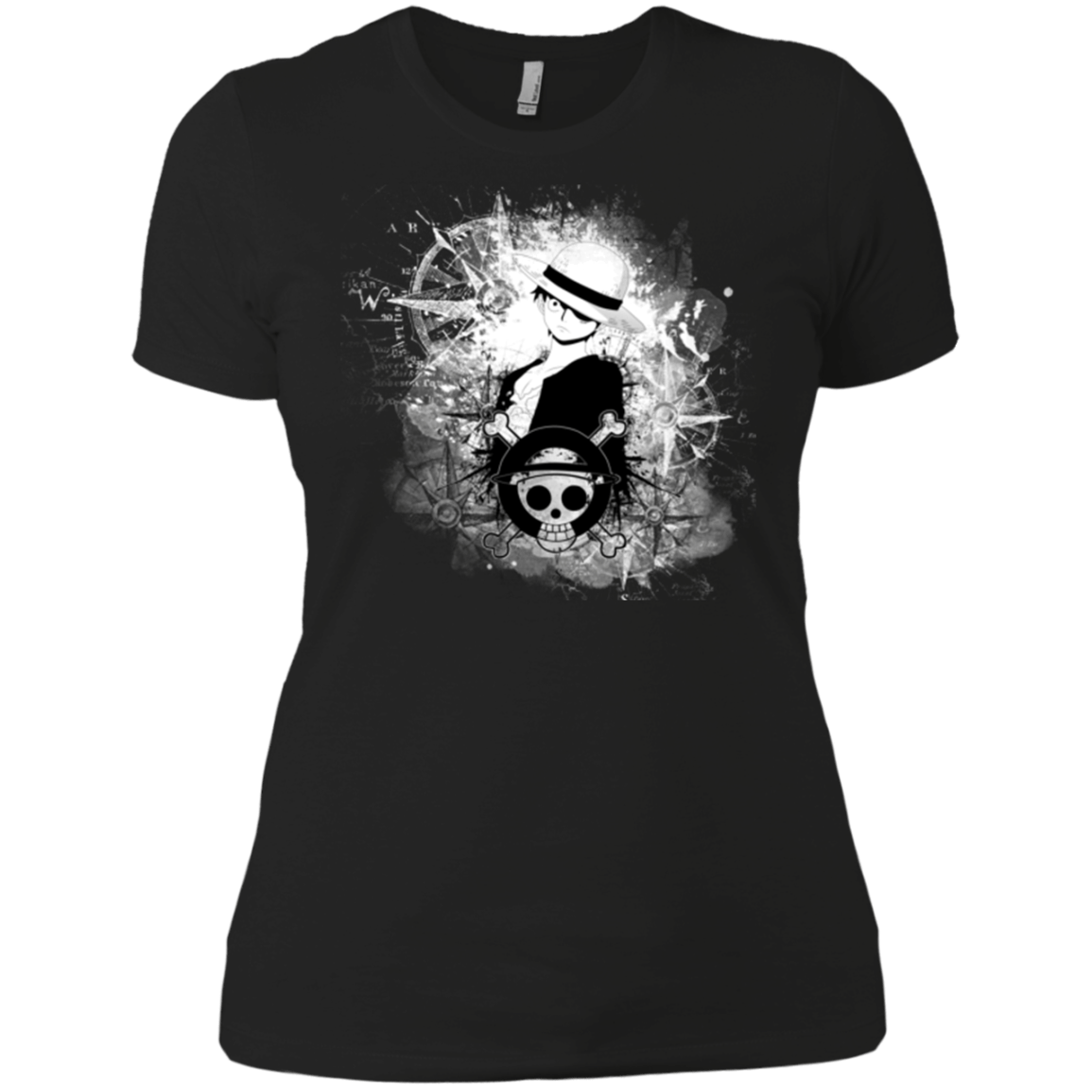 T-Shirts Black / X-Small Luffy Women's Premium T-Shirt