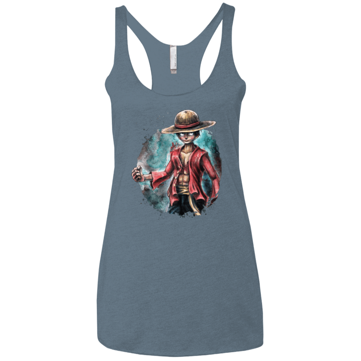 T-Shirts Indigo / X-Small LUFFY Women's Triblend Racerback Tank