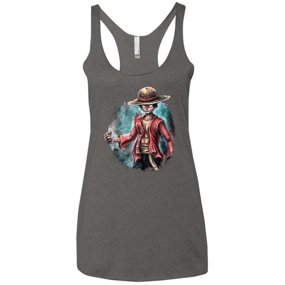 T-Shirts Premium Heather / X-Small LUFFY Women's Triblend Racerback Tank
