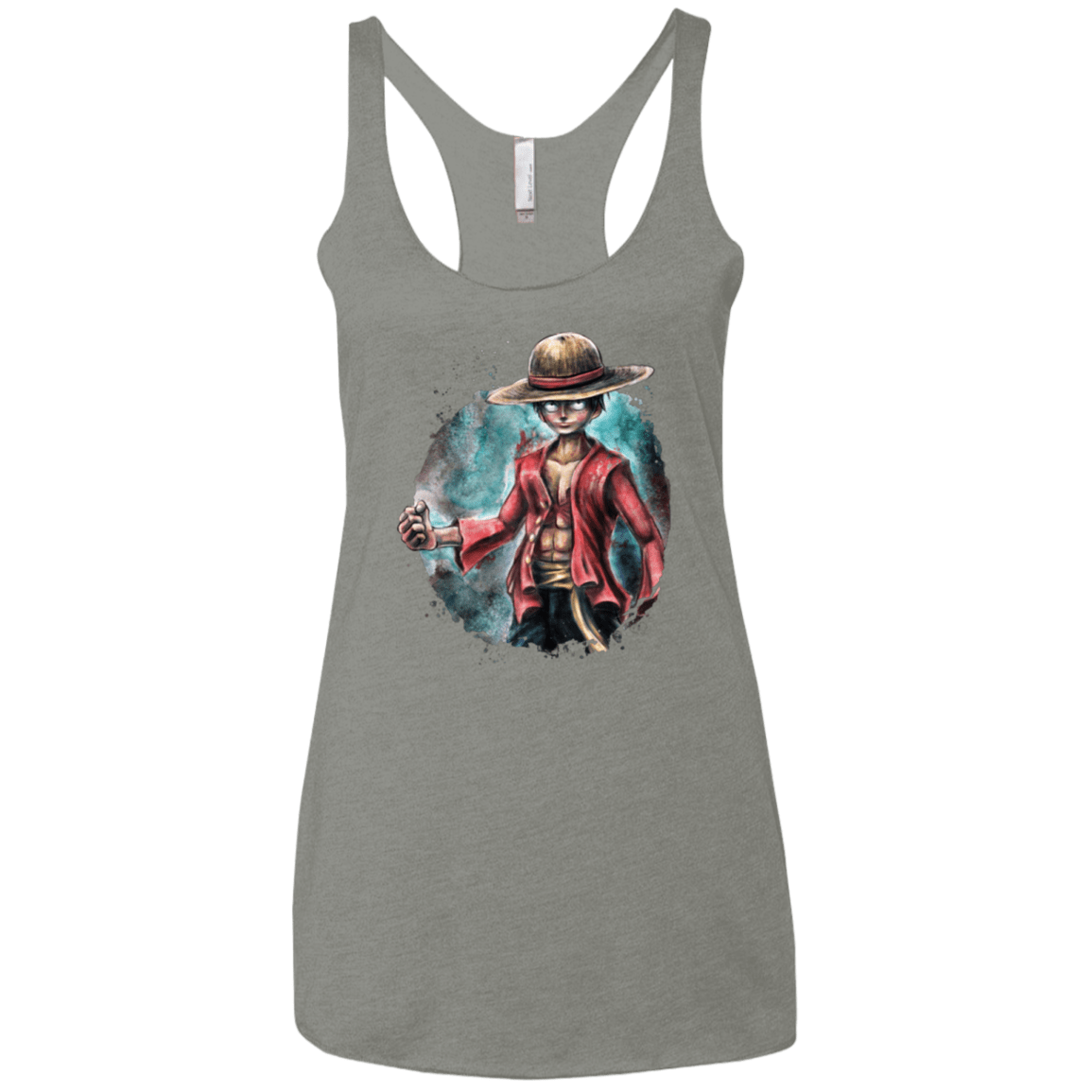 T-Shirts Venetian Grey / X-Small LUFFY Women's Triblend Racerback Tank
