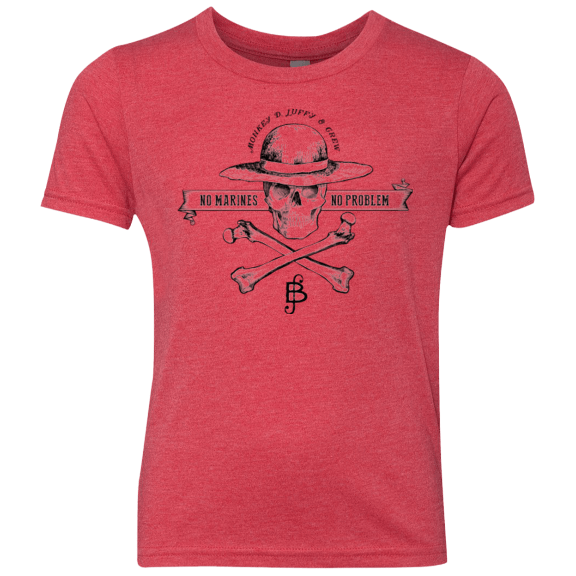 T-Shirts Vintage Red / YXS Luffy Youth Triblend T-Shirt