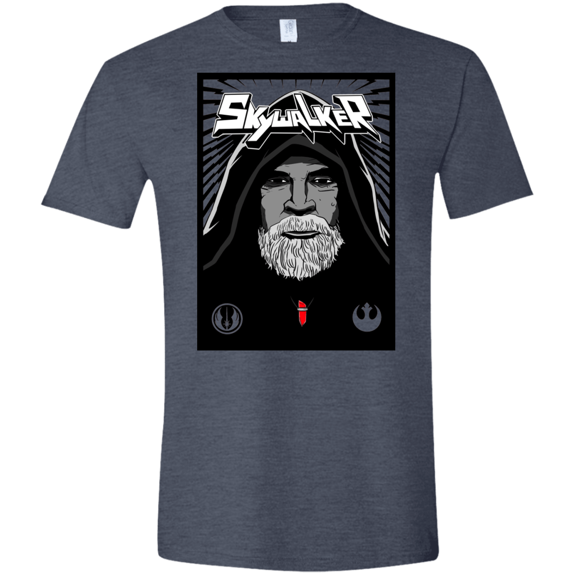 T-Shirts Heather Navy / S Luke B Men's Semi-Fitted Softstyle