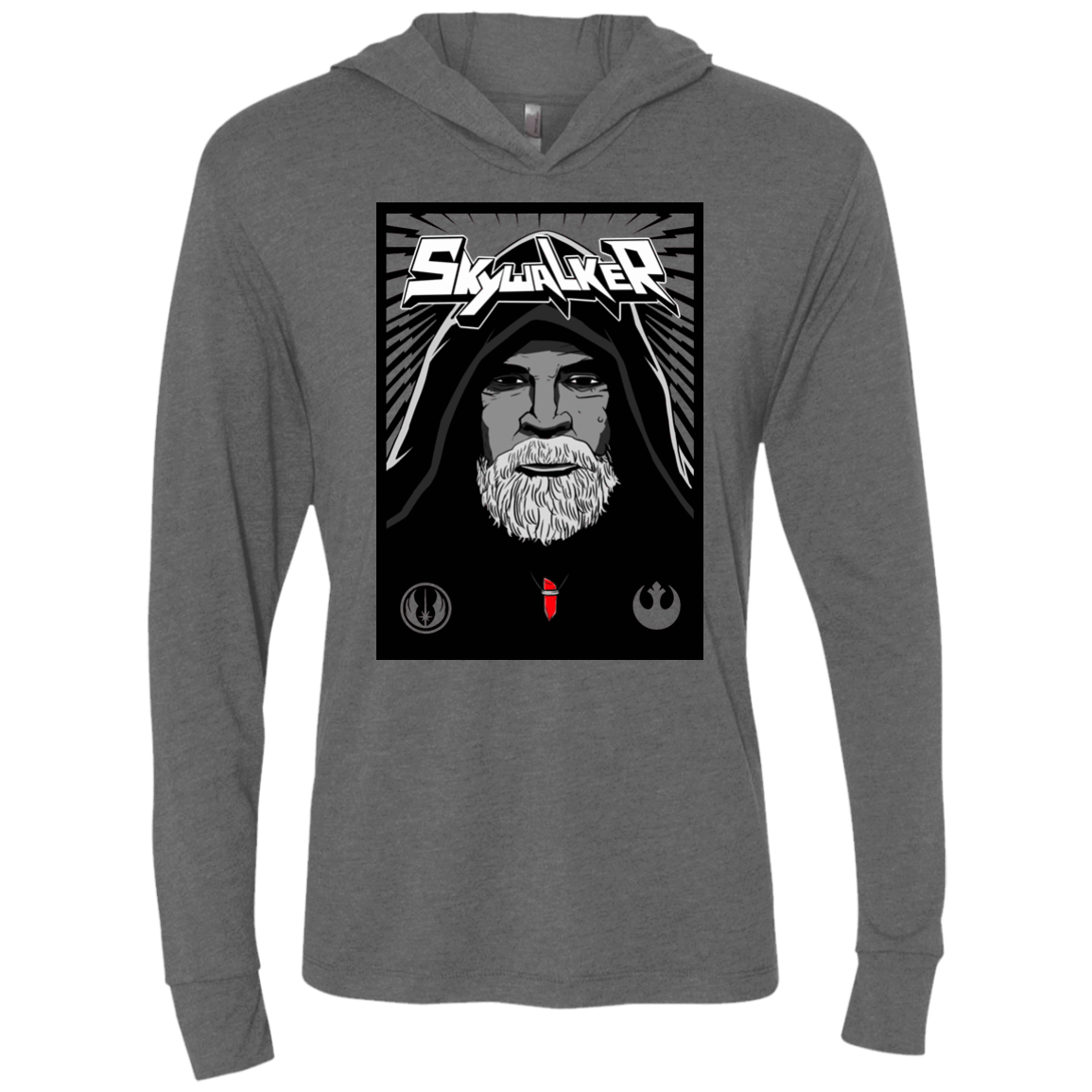 T-Shirts Premium Heather / X-Small Luke B Triblend Long Sleeve Hoodie Tee