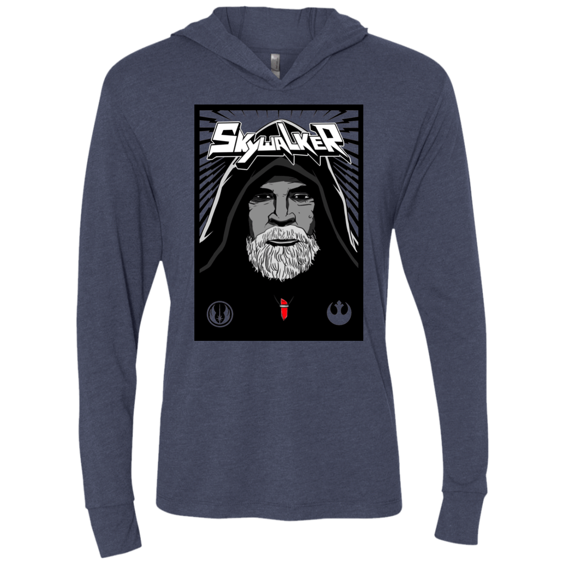 T-Shirts Vintage Navy / X-Small Luke B Triblend Long Sleeve Hoodie Tee