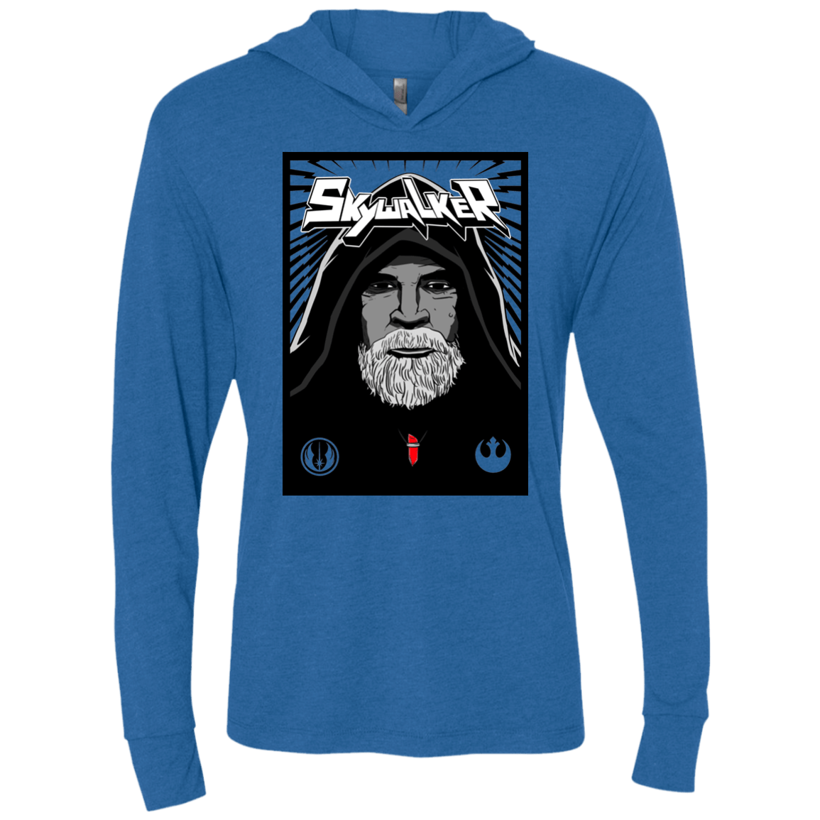 T-Shirts Vintage Royal / X-Small Luke B Triblend Long Sleeve Hoodie Tee