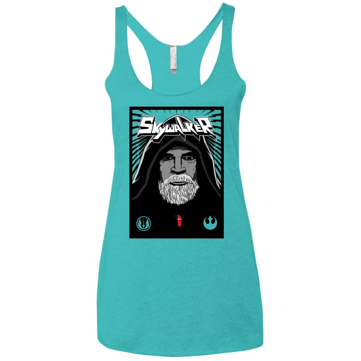 T-Shirts Tahiti Blue / X-Small Luke B Women's Triblend Racerback Tank