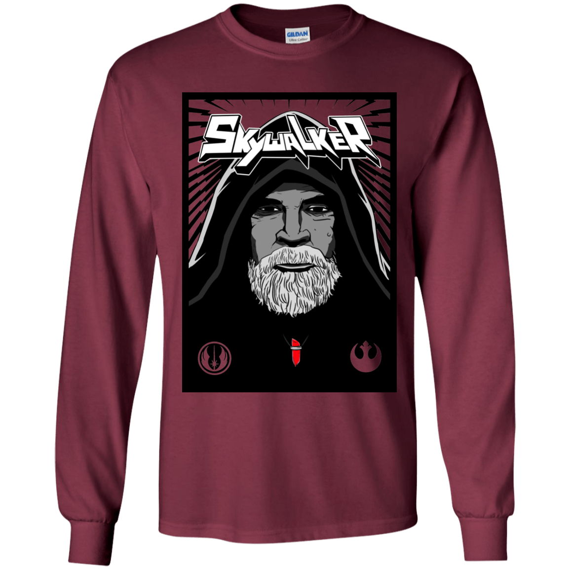 T-Shirts Maroon / YS Luke B Youth Long Sleeve T-Shirt