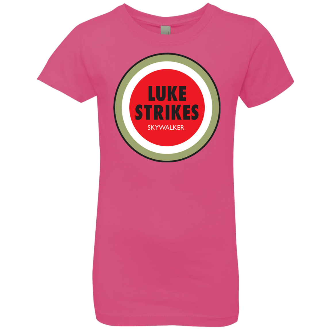 T-Shirts Hot Pink / YXS Luke Strikes Girls Premium T-Shirt