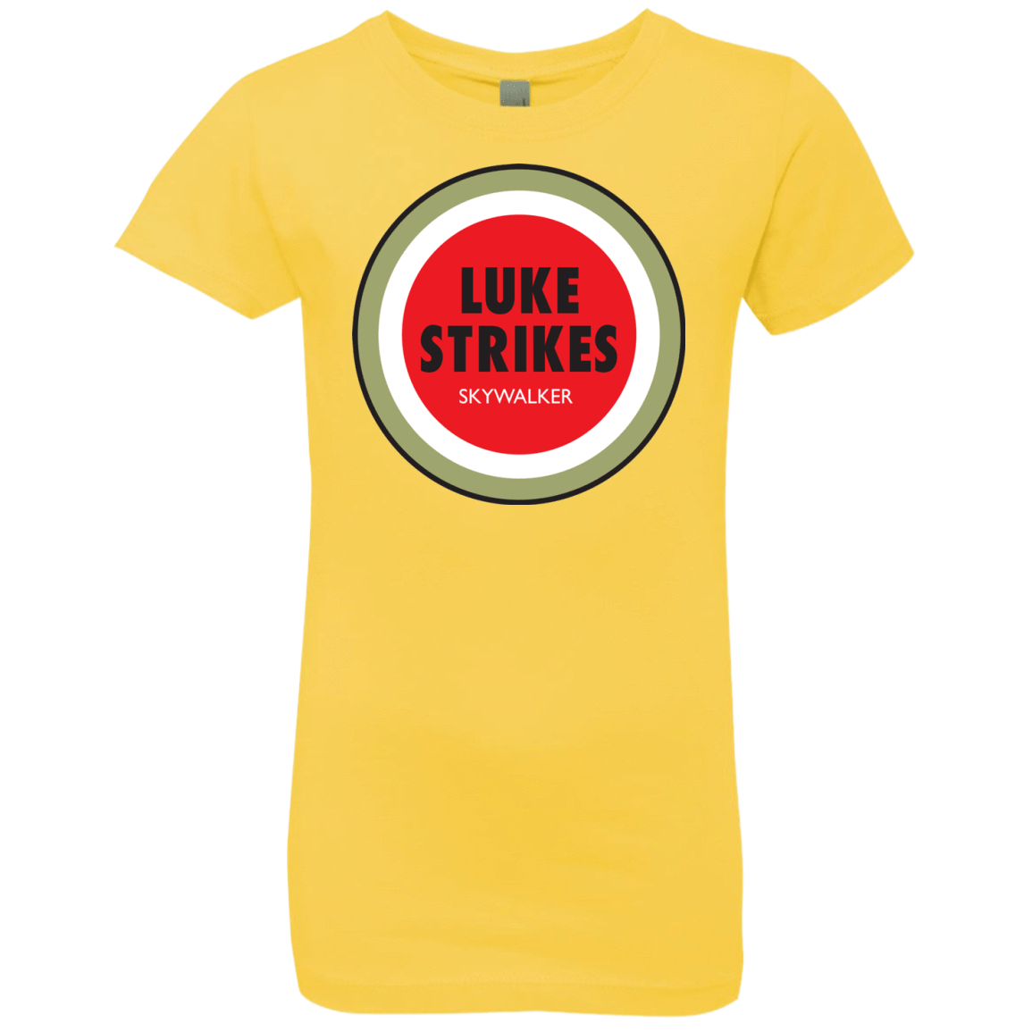 T-Shirts Vibrant Yellow / YXS Luke Strikes Girls Premium T-Shirt