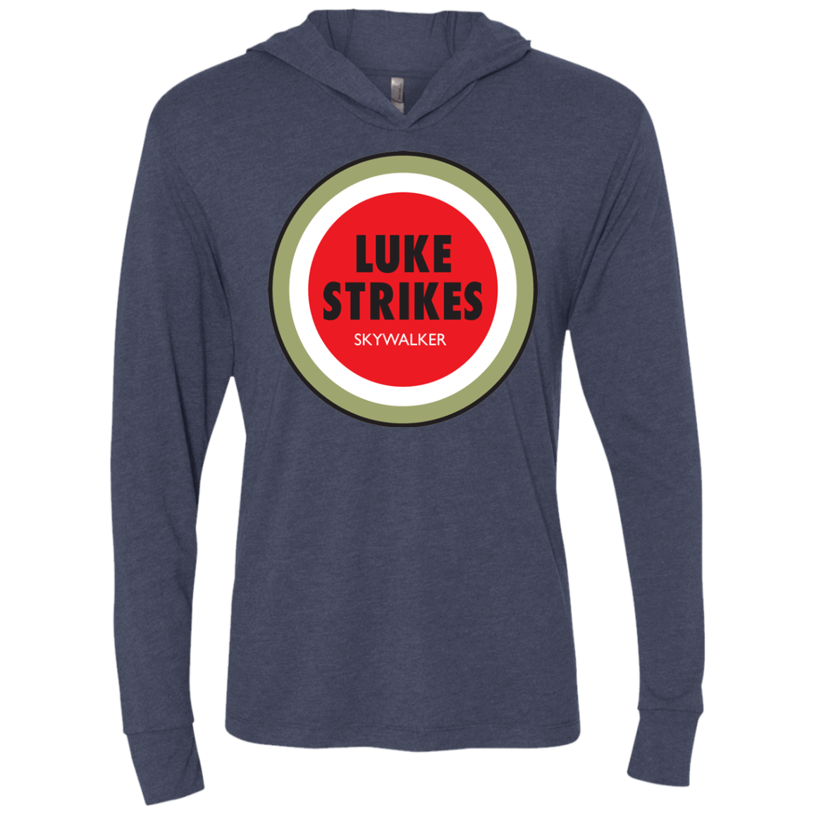 T-Shirts Vintage Navy / X-Small Luke Strikes Triblend Long Sleeve Hoodie Tee