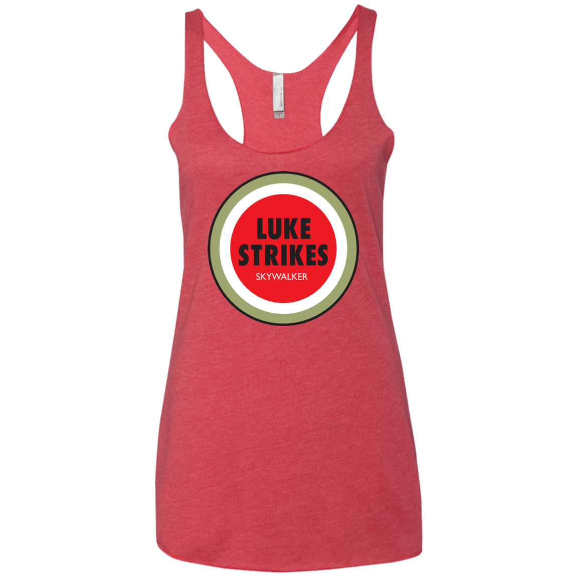 T-Shirts Vintage Red / X-Small Luke Strikes Women's Triblend Racerback Tank