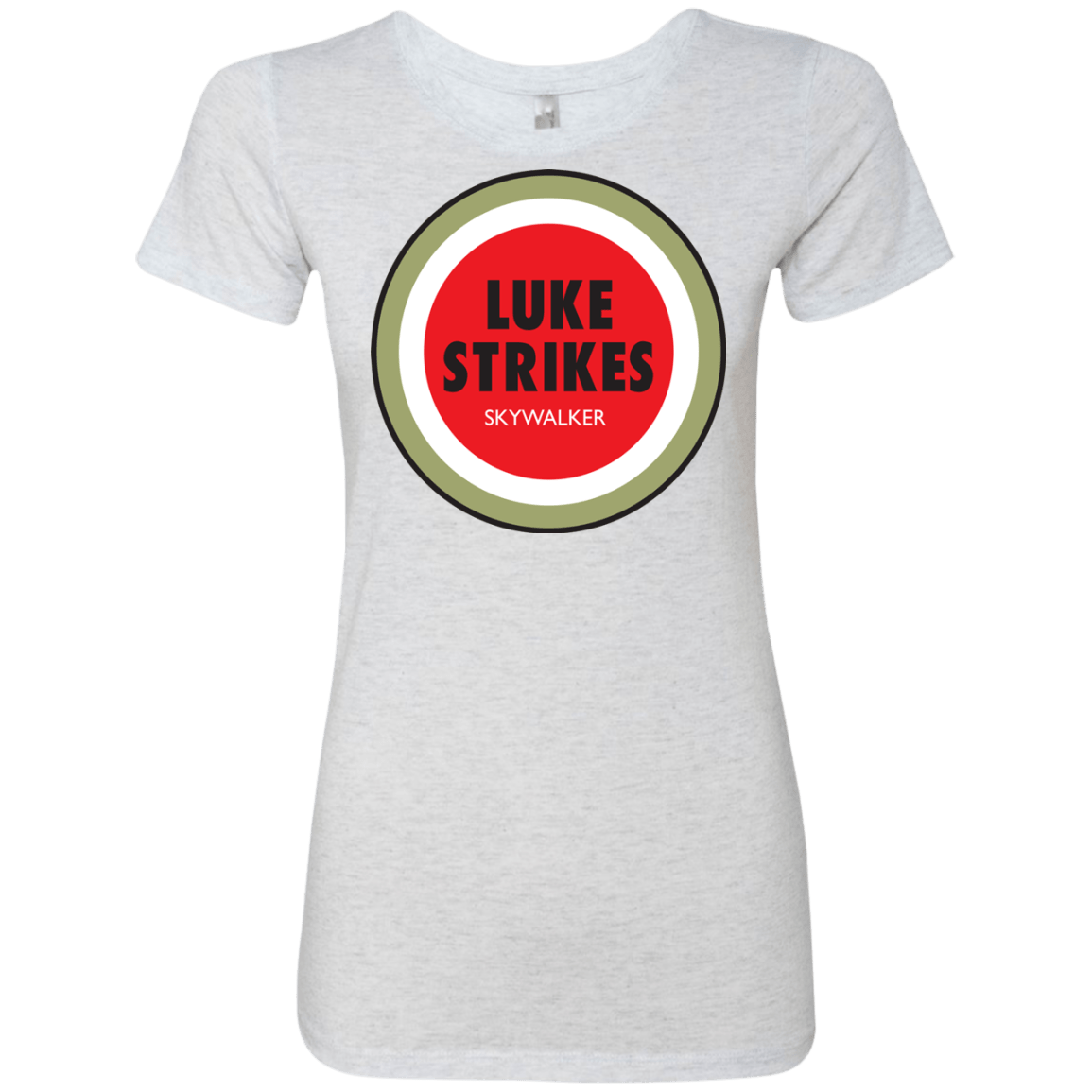 T-Shirts Heather White / Small Luke Strikes Women's Triblend T-Shirt