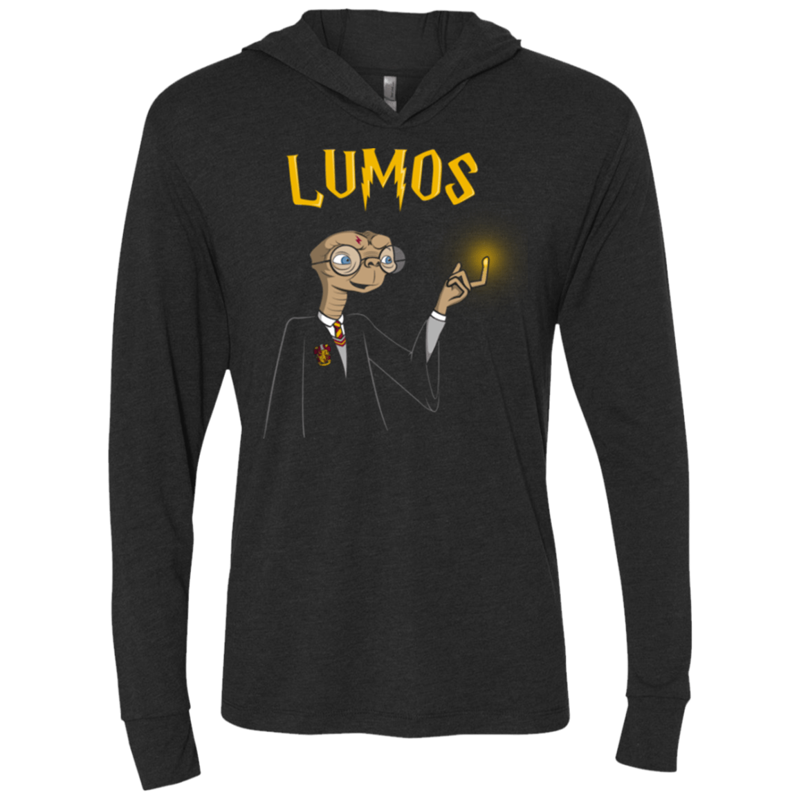 T-Shirts Vintage Black / X-Small Lumos Triblend Long Sleeve Hoodie Tee