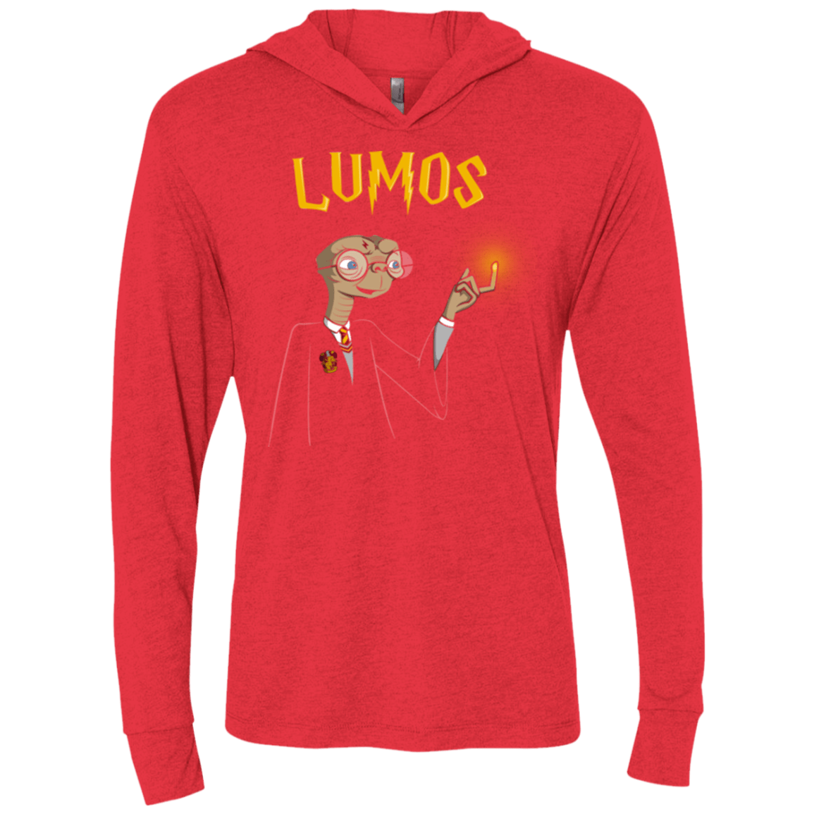 T-Shirts Vintage Red / X-Small Lumos Triblend Long Sleeve Hoodie Tee