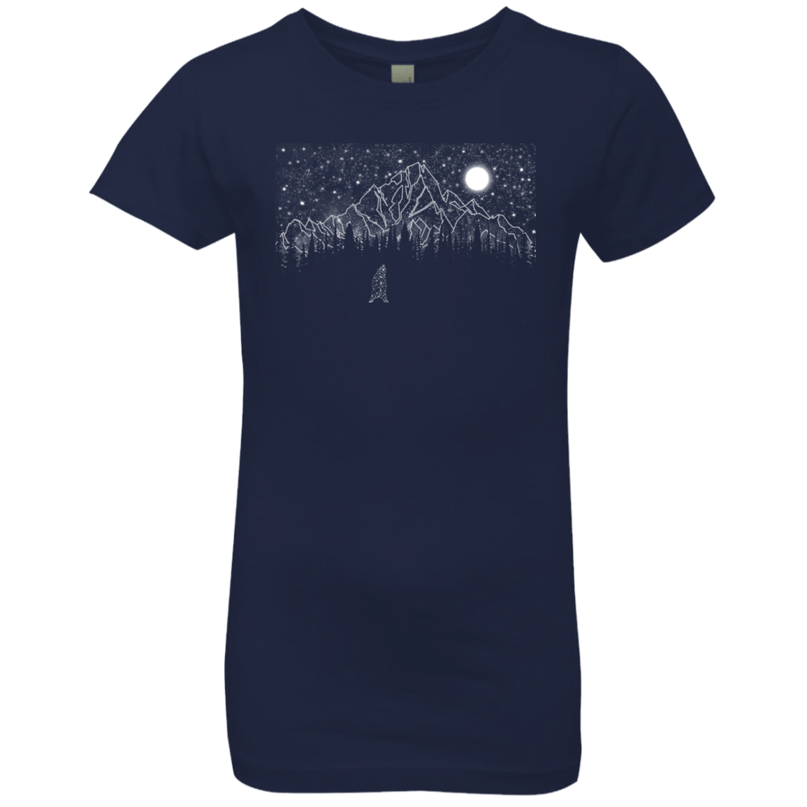 T-Shirts Midnight Navy / YXS Lurking in The Night Girls Premium T-Shirt